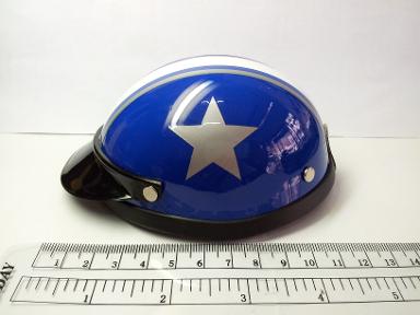 Helmet Hat Cap "Blue Big Star" Dog & Cat Costume Accessory Pet Supplies Safety size M