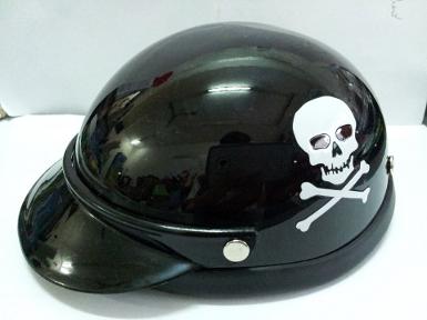 Helmet Hat Cap "Black Pirate" Dog & Cat Costume Accessory Pet Supplies Safety size M